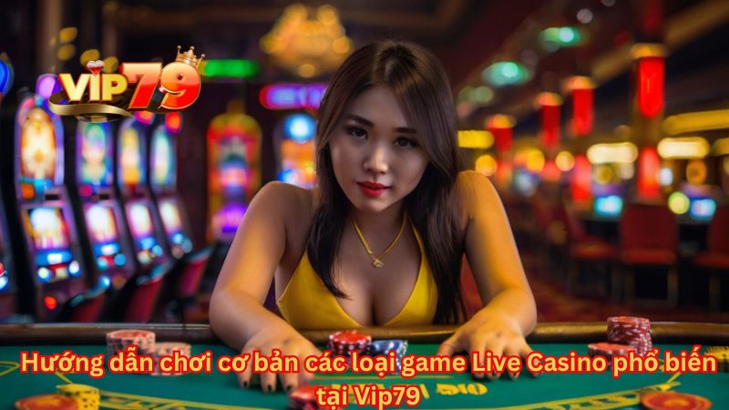 Hướng dẫn cơ bản các loại game live casino phổ biến tại vip79